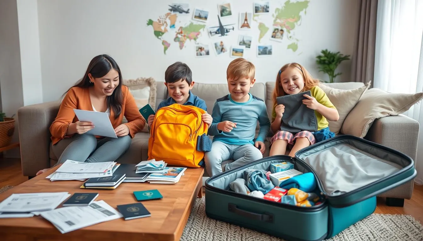family travel preparations